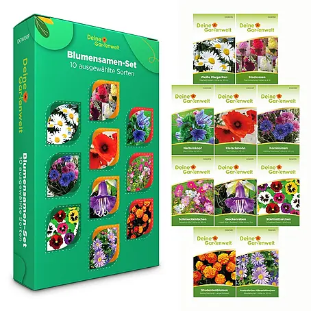 Deine Gartenwelt Blumensamen-Set mit 10 Sorten