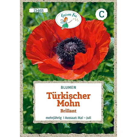 Grüne Fee  Blumensamen Mohn