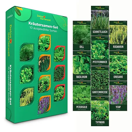 Deine Gartenwelt Kräutersamen-Set mit 10 Sorten
