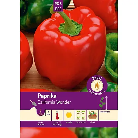 Pabst Keimkraft  Gemüsesamen Paprika