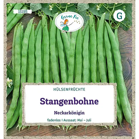 Grüne Fee  Gemüsesamen Stangenbohne