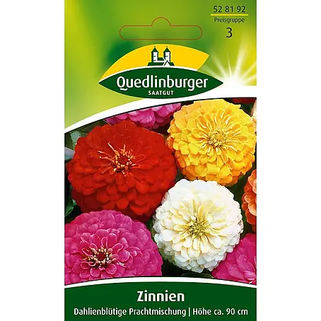 Quedlinburger SAATGUT Zinnien Dahlienblütige Mischung
