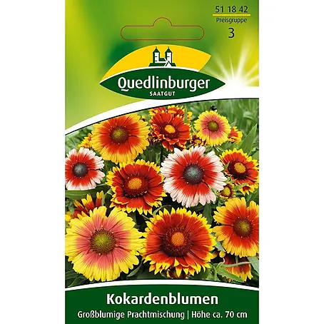 Quedlinburger SAATGUT Kokardenblume Großblumige Mischung