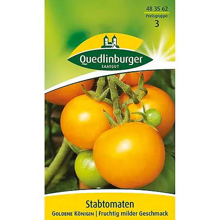 Quedlinburger SAATGUT Stabtomaten Goldene Königin