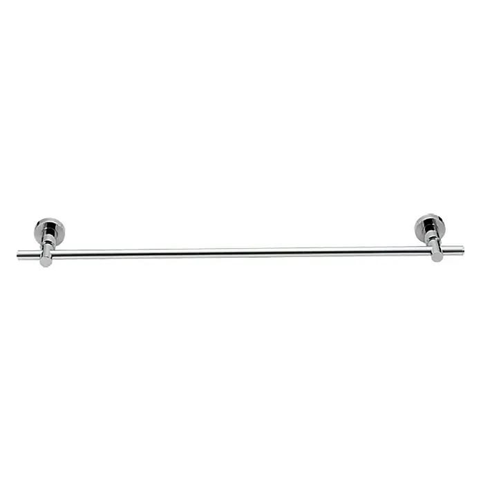 Tesa Toallero de barra LO206 - Ancho: 70 cm, 1 brazo, Cromado - Toallero cromado brillante para baño, diseñado para una fácil instalación en la pared. Su diseño minimalista complementa cualquier cuarto de baño.