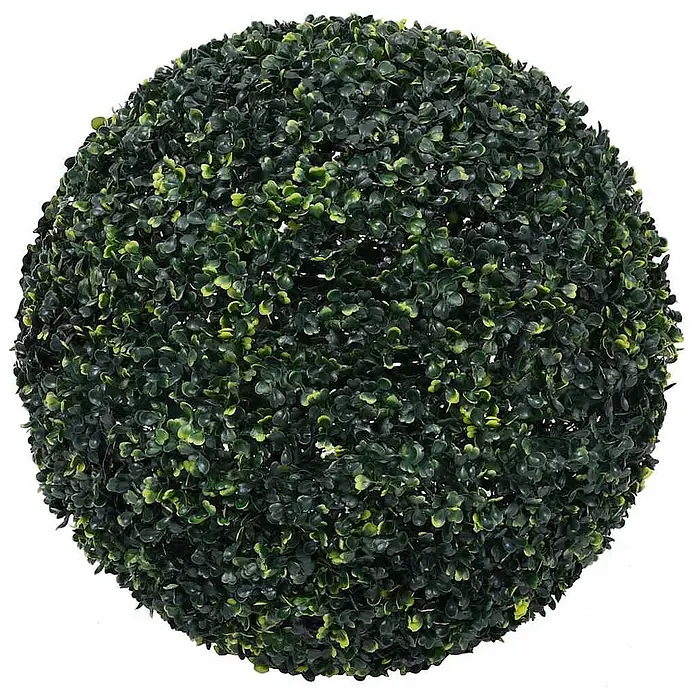 VidaXL Kunstpflanze - Höhe: 52 cm, Blütenfarbe: Grün - Grüne künstliche Buchsbaumkugel aus dichtem Kunstlaub, ideal zur Dekoration.