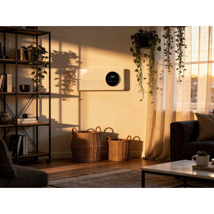 Purline Calefactor cerámico Split Hoti M60N (2.000 W, Blanco, An x Pr x Al: 50 x 14 x 19 cm) | BAUHAUS