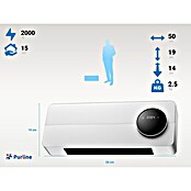 Purline Calefactor cerámico Split Hoti M60N (2.000 W, Blanco, An x Pr x Al: 50 x 14 x 19 cm) | BAUHAUS