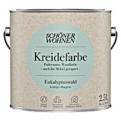 SCHÖNER WOHNEN-Farbe Wandfarbe Kreidefarbe (Eukalyptuswald - kräftiges Blaugrün, Matt, 2,5 l) | BAUHAUS