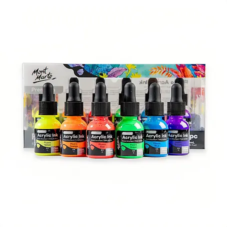 Mont Marte  Zeichentuschen-Set Premium Neon