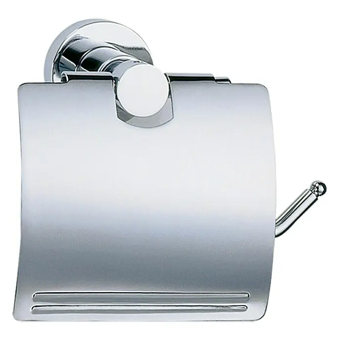 Tesa Loxx Toilettenpapierhalter - Mit Deckel, Montageart: Kleben, Verchromt  online kaufen bei BAUHAUS