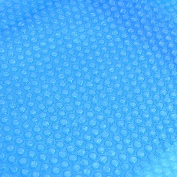 VidaXL Bodenschutzplane - Passend für: Rechteckiges Schwimmbecken, L x B: 300 x 200 cm, Material: Kunststoff - Hellblaue Solarpoolabdeckung mit runder Noppenstruktur, zur Poolheizung und -isolierung.