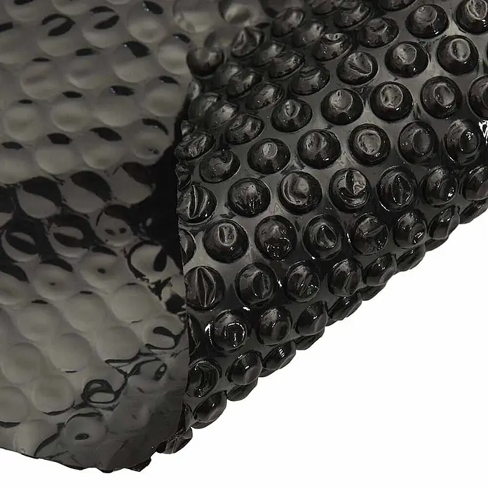 vidaXL Solarfolie für Pool Schwarz 300 x 200 cm Polyethylen -  - Schwarze Solarplane mit Luftpolstern zur Isolierung.