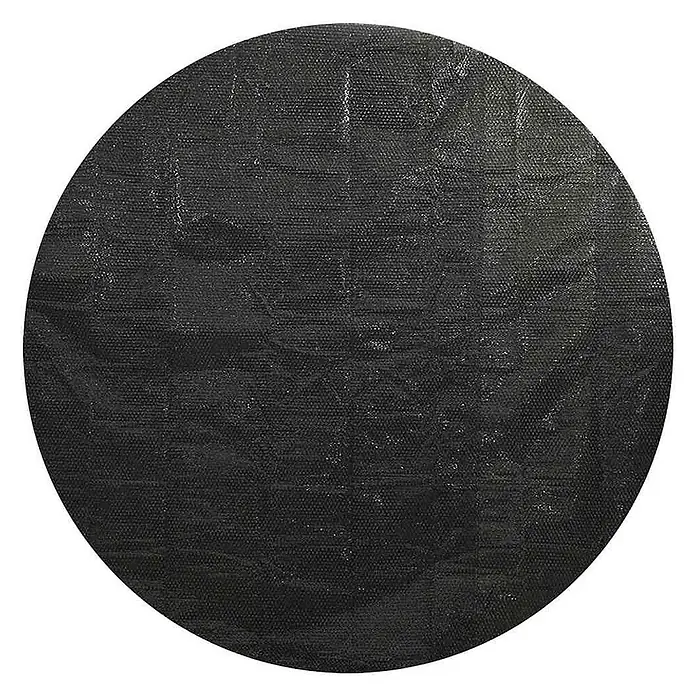 VidaXL Bodenschutzplane - Passend für: Rundes Schwimmbad, Durchmesser: 455 cm, L x B: 455 x 455 cm, Material: Kunststoff - Schwarze runde gewebte Bodenschutzplane zur Unkrautbekämpfung oder zum Schutz.
