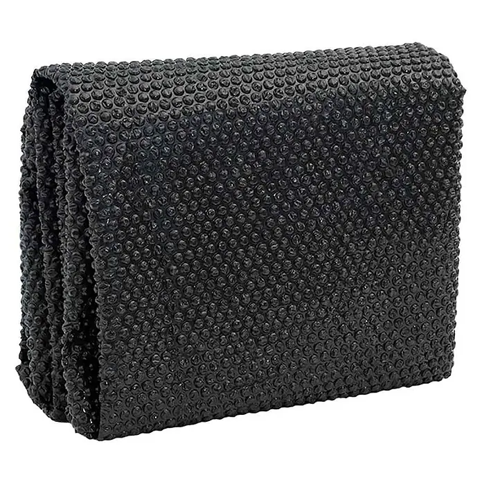 vidaXL Solarfolie für Pool Schwarz 300 x 200 cm Polyethylen -  - Gefaltete schwarze Solar-Poolabdeckung mit Blasenstruktur.