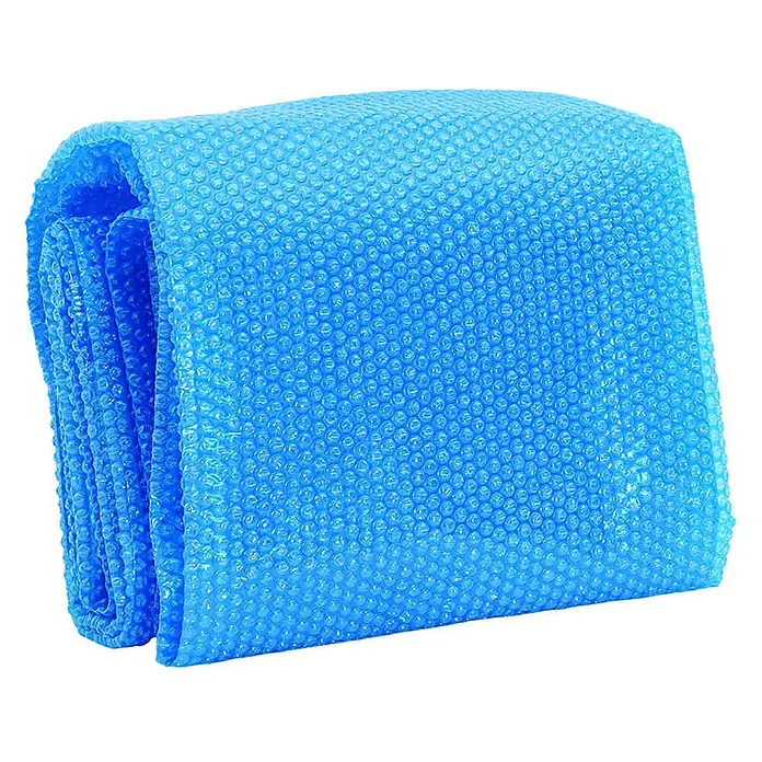 vidaXL Solarfolie für Pool Blau 300 x 200 cm Polyethylen -  - Aufgerollte blaue Solarabdeckung mit Noppenfolie zur Poolheizung und Isolation.