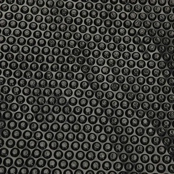 vidaXL Solarfolie für Pool Schwarz 488 x 488 cm Polyethylen -  - Schwarzes Solar-Poolabdeckungsmaterial mit runden Luftblasen.