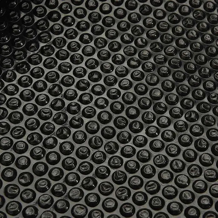 vidaXL Solarfolie für Pool Schwarz 600 x 400 cm Polyethylen -  - Schwarze Solarabdeckung für Pools mit isolierenden Luftblasen.