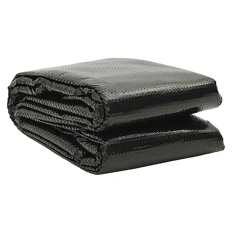 vidaXL Solarfolie für Pool Schwarz 600 x 400 cm Polyethylen