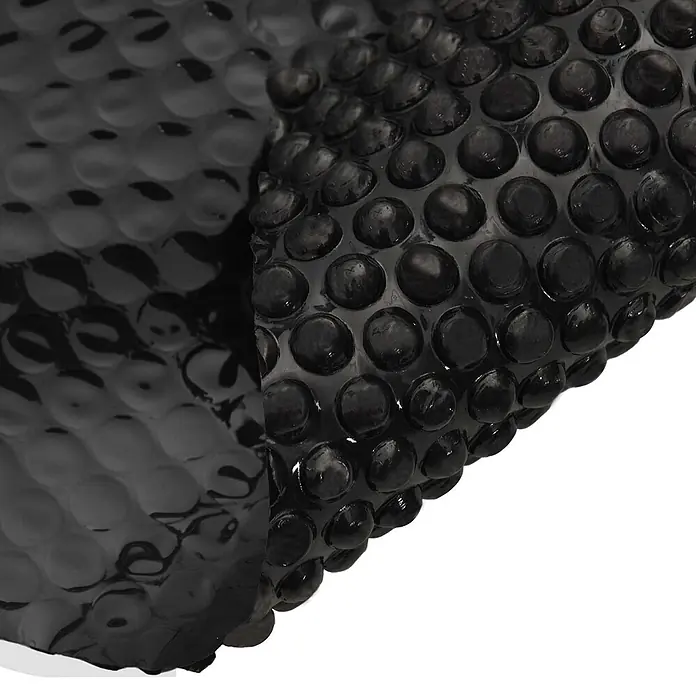 vidaXL Solarfolie für Pool Schwarz 400 x 200 cm Polyethylen -  - Schwarze Solar-Poolabdeckung mit isolierender Blasenstruktur.
