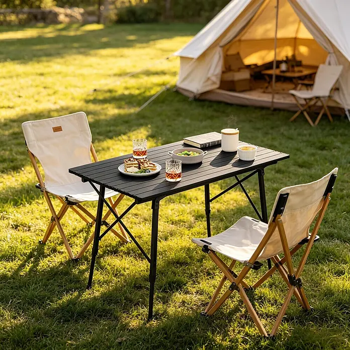 SONNENH Balkontisch höhenverstellbar 120 x 68,5 x 78,5 cm Schwarz online kaufen bei BAUHAUS