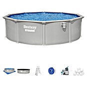 Bestway Bazen sa čeličnim okvirom Hydrium  (Ø x V: 4,57 x 1,22 m, Siva, 17.430 l) | BAUHAUS