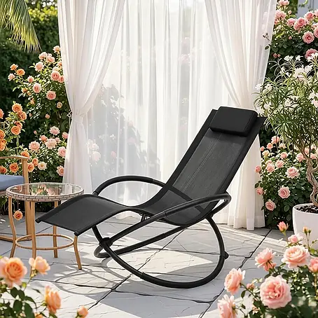 SONNENH  Garten-Schaukelstuhl
