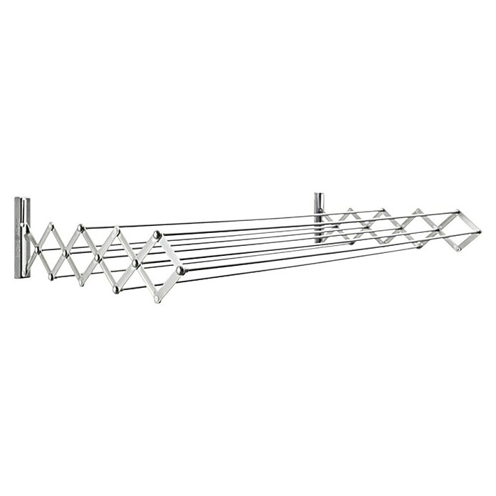 Juwel Stenski sušilec za perilo  (Širina: 120 cm, Srebrne barve) | 3783 - Wäschetrockner Wand | HHEA - Haushaltshelfer | HHE - Haushaltshelfer | HH - Reinigung | H - Innendeko/Farben | BAUHAUS