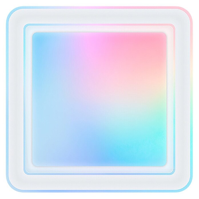 Ksix Plafón LED Smart Celeste (35 W, L x An x Al: 48,5 x 48,5 x 9 cm, Blanco, RGB) | BAUHAUS