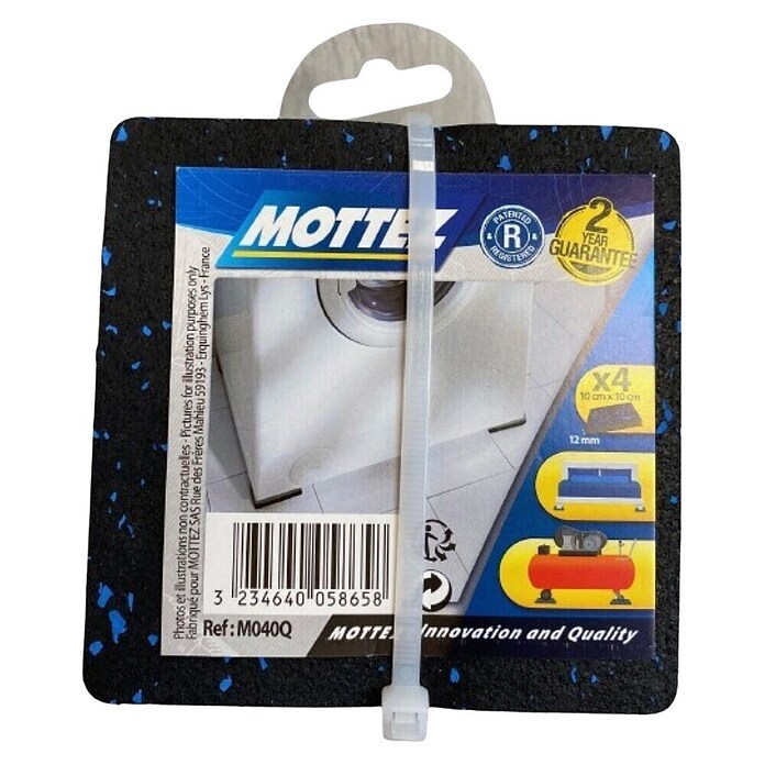 Mottez Gleiterstopper (B x L: 10 x 10 cm, Schwarz) | BAUHAUS