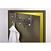 Mottez Garderobenhaken (L x B x H: 34 x 8,5 x 20 cm, Aluminium, Grau, Braun) | BAUHAUS