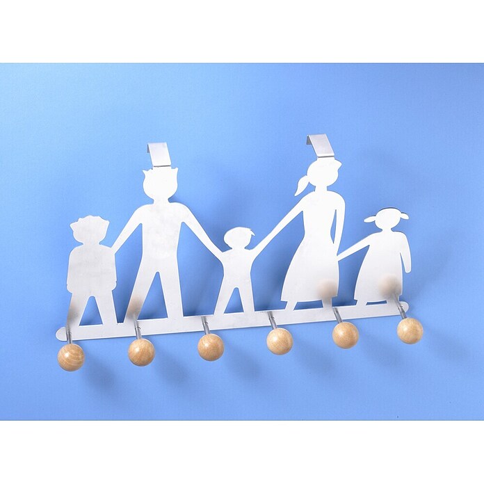 Mottez Garderobenhaken Familiy (Holz, Weiß) | BAUHAUS