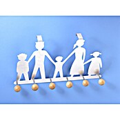 Mottez Garderobenhaken Familiy (Holz, Weiß) | BAUHAUS