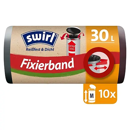 Swirl  Müllbeutel mit Fixierband