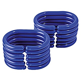 Venus Douchegordijnringen (12 st., Blauw)