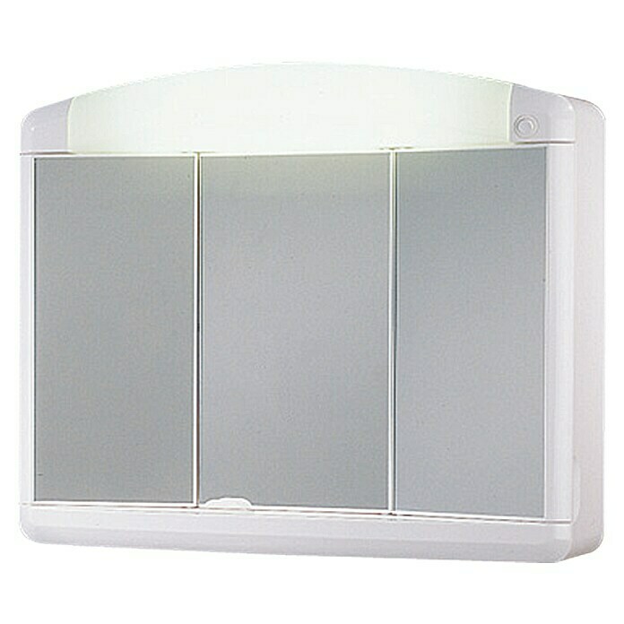 Jokey LED-Spiegelschrank Max (B x H: 65 x 54 cm, Mit Beleuchtung,  Kunststoff, Weiß) | BAUHAUS