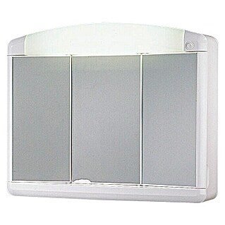 Jokey LED-Spiegelschrank Max (B x H: 65 x 54 cm, Mit Beleuchtung, Kunststoff, Weiß)