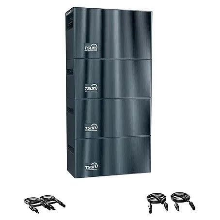 Tsun  Balkonkraftwerk TSOL-DCU2000Lite mit TSOL-DB2000Lite*3