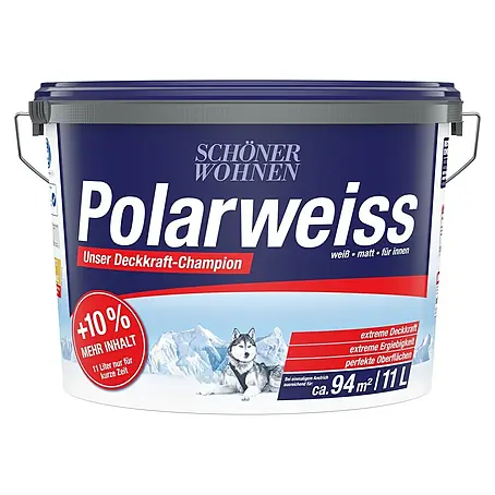 SCHÖNER WOHNEN-Farbe  Wandfarbe Polarweiß
