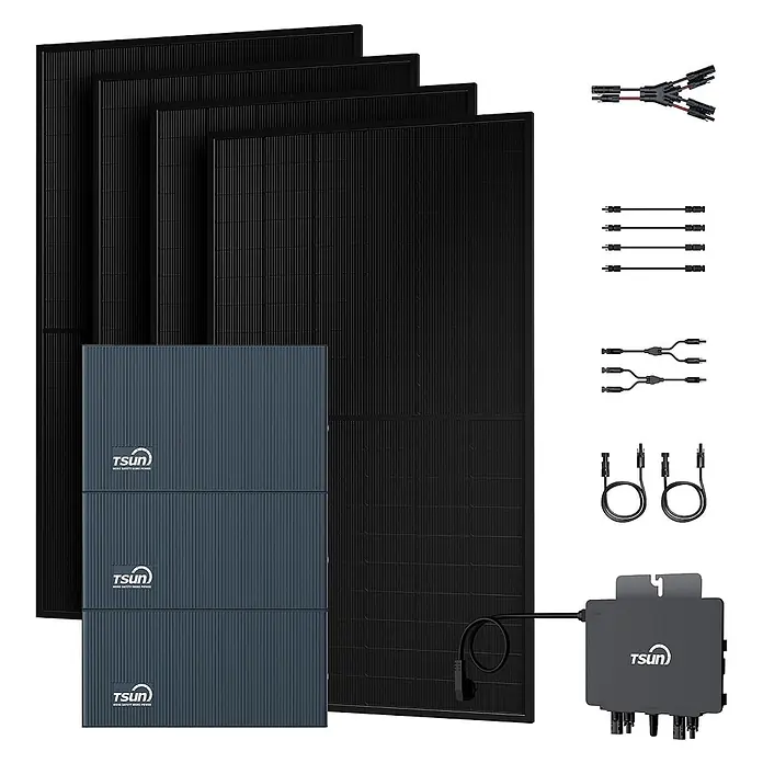 Tsun Balkonkraftwerk - Nennleistung: 800 W, L x B x H: 3,1 x 23,6 x 17,85 cm