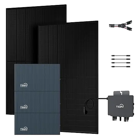 Tsun  Balkonkraftwerk TSOL-DCU2000Lite + 2× TSOL-DB2000Lite + TSOL-MX800Lite