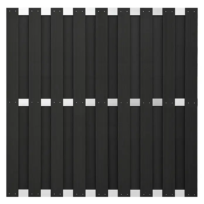 GartenLand Sichtschutzelement - B x H: 180 x 180 cm, Verbundwerkstoff, Anthrazit