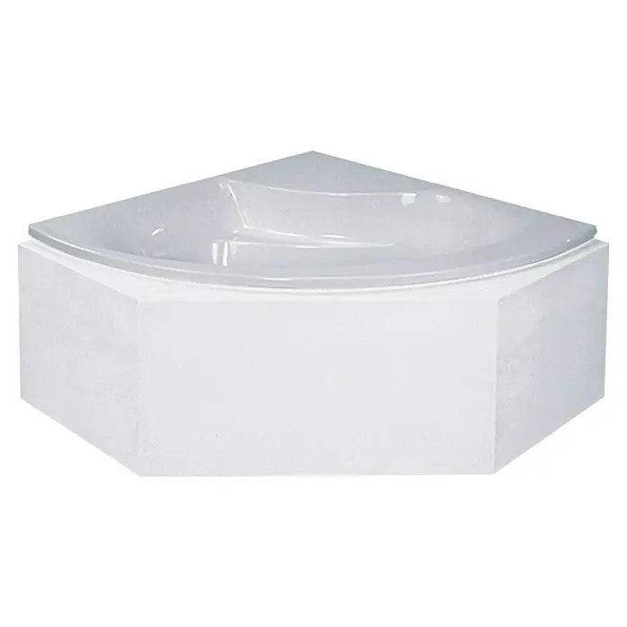 Camargue Nimes Badewannenträger - Geeignet für: Badewanne Nimes 140 x 140 cm - Eckbadewanne in Weiß. Die Badewanne hat eine dreieckige Form und eine tiefe Wanne.