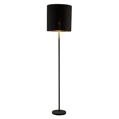 Lindby Stehlampe Wohnzimmer in schwarz, gold, Stehleuchte