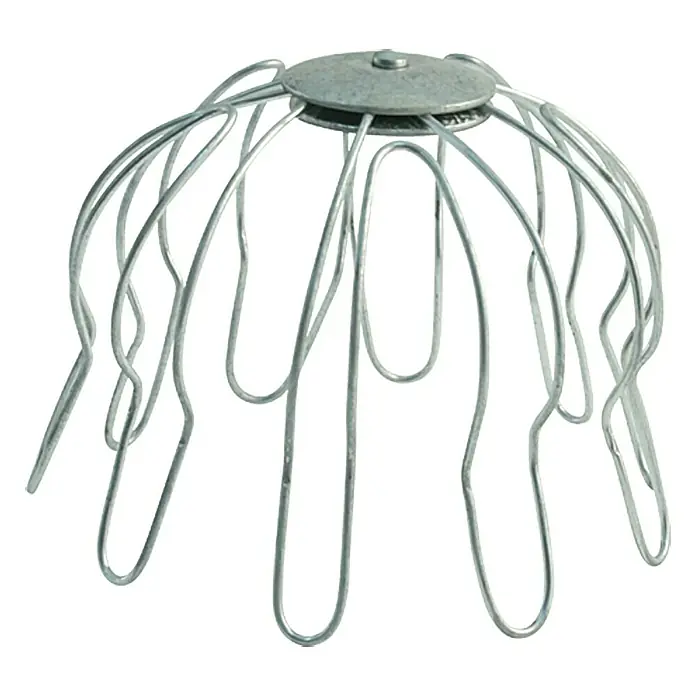 Sarei Laubfangkorb - 100 mm, Stahl - Dieser robuste Dachrinnen-Laubschutz aus Metall verhindert Verstopfungen durch Blätter und Schmutz. Einfache Installation für saubere Dachrinnen.