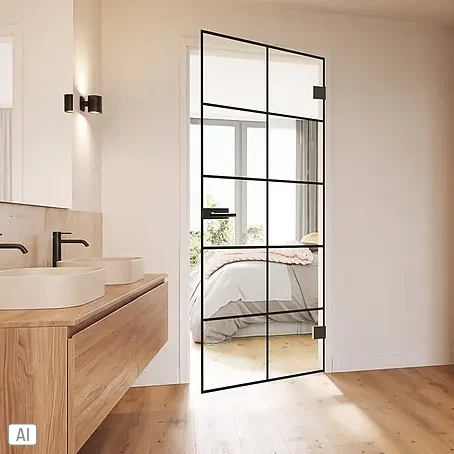 Diamond Doors Black Edition Glasdrehtür Loft