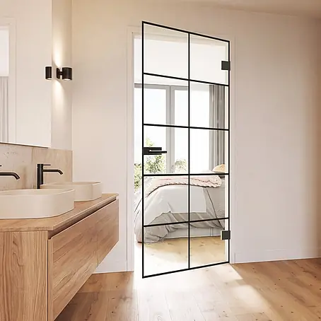 Diamond Doors Black Edition Glasdrehtür Loft