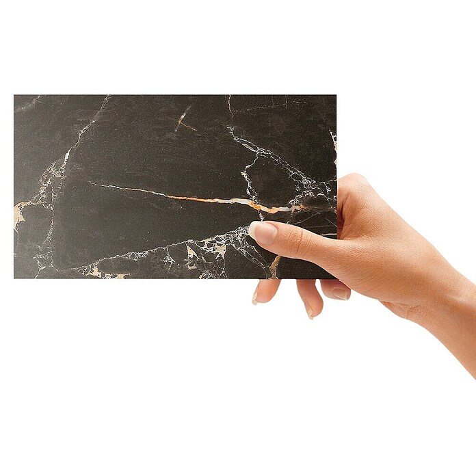 Dumawall+ Wandpaneel Gloss Tavira (37,5 x 65 cm, Zwart) | BAUHAUS