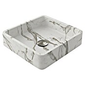 Lavabo de sobremesa Rodas (37 x 37 cm, Sin desbordamiento, Blanco) | BAUHAUS