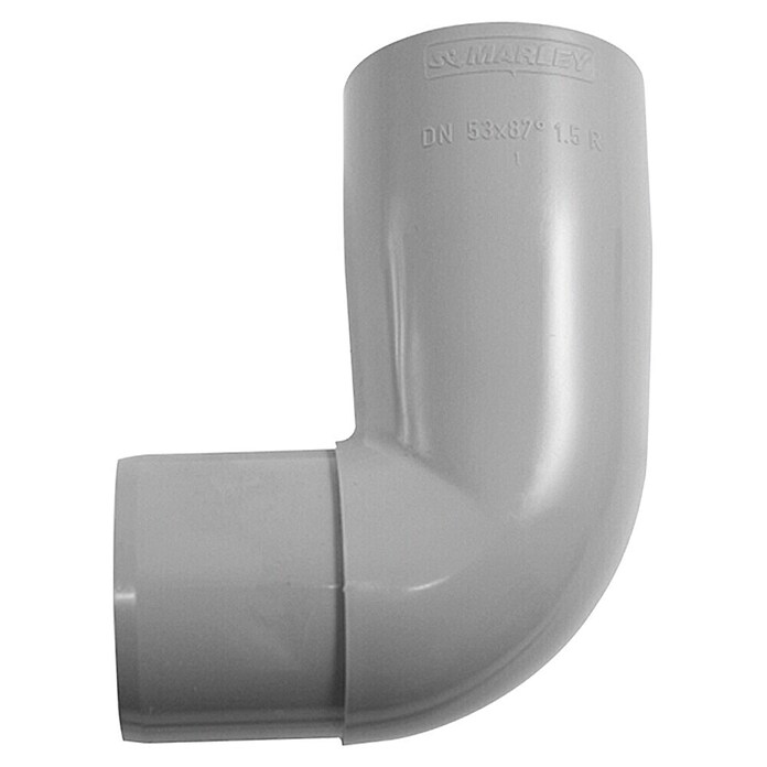 Marley Zavoj odtočne cevi  (Nazivna širina: 53 mm, Kot: 87 °, Plastika, Siva) | 4063 - DARI Kunststoff | FADQ - Dachrinnen | FAD - Baustoffe | FA - Baustoffe | F - Baustoffe | BAUHAUS